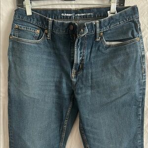 Old Navy Blue Straight Jeans Classic Denim